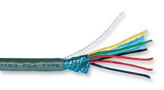 ALPHA WIRE - 5093C-100 - 屏蔽电缆 24AWG 3芯 30.5M