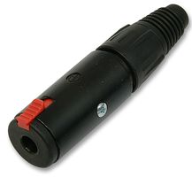 NEUTRIK - NJ3FC6CBAG - 安全插座,1/4' LOCKING 黑色