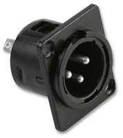 PRO SIGNAL - PSG01277 - 连接器 XLR底盘插头 黑色 金属