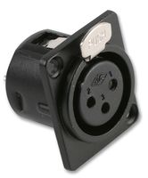PRO SIGNAL - PSG01278 - 连接器 XLR底盘插座 黑色 金属