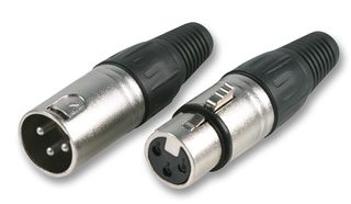 PRO SIGNAL - PSG01309 - 连接器 XLR 3孔非固定插头 黑