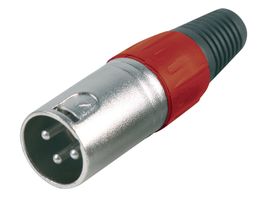 PRO SIGNAL - PSG01310 - 连接器 XLR 3孔非固定插头 红