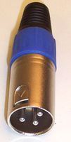PRO SIGNAL - PSG01311 - 连接器 XLR 3孔非固定插头 蓝