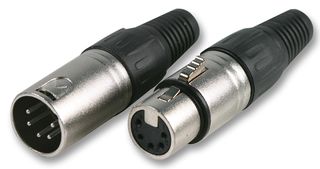 PRO SIGNAL - PSG01319 - 连接器 XLR 5孔非固定插头 黑