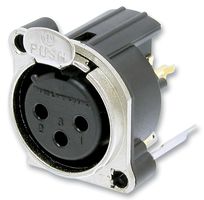 NEUTRIK - NC3FBAV1 - 连接器 XLR 母 3芯 PCB 竖直安装