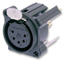 NEUTRIK - NC5FAV-SW - 连接器 XLR 母 5芯 PCB 带开关