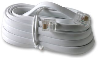 PRO SIGNAL - 31033R - 连接线,RJ11 至 RJ11 (6P6C) 白色 10米
