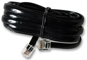 PRO SIGNAL - 31033BR - 连接线,RJ11 至 RJ11 (6P6C) 黑色 10米