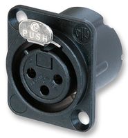 NEUTRIK - NC3FD-LX-B - 音频连接器 母 XLR 黑色 3芯