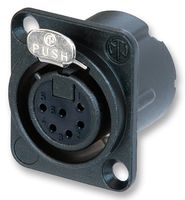 NEUTRIK - NC6FD-LX-B - 音频连接器 母 XLR 黑色 6芯