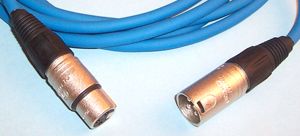 NEUTRIK - CABLE 3M BLUE - 音频连接电缆 XLR 公 - 母 蓝色 3M