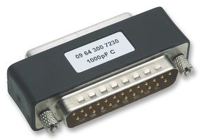 HARTING - 09 64 200 7230 - 适配器 D-sub 滤波型 1000pF 15路