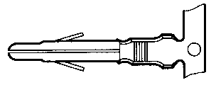 TYCO ELECTRONICS - 350218-2 - 压接插芯 公 20-14AWG